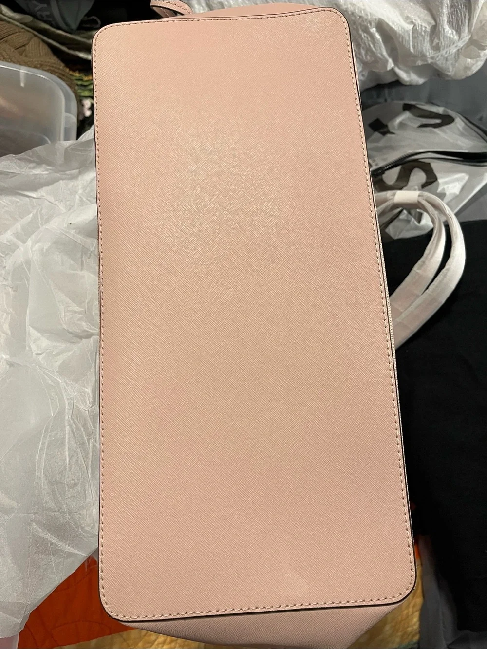 Michael Kors Blush Pink Signature Tote with Logo Charm